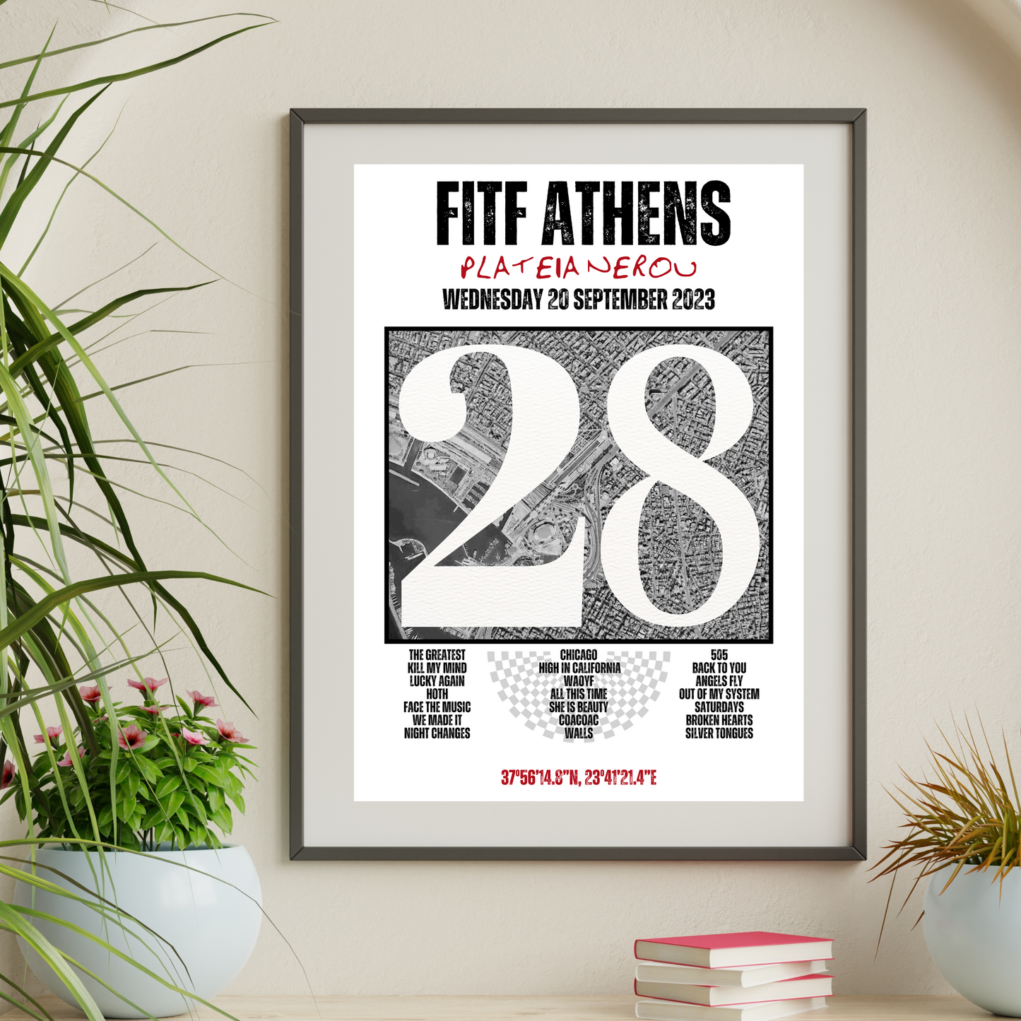 FITF World Tour Athens 2023 Setlist Print