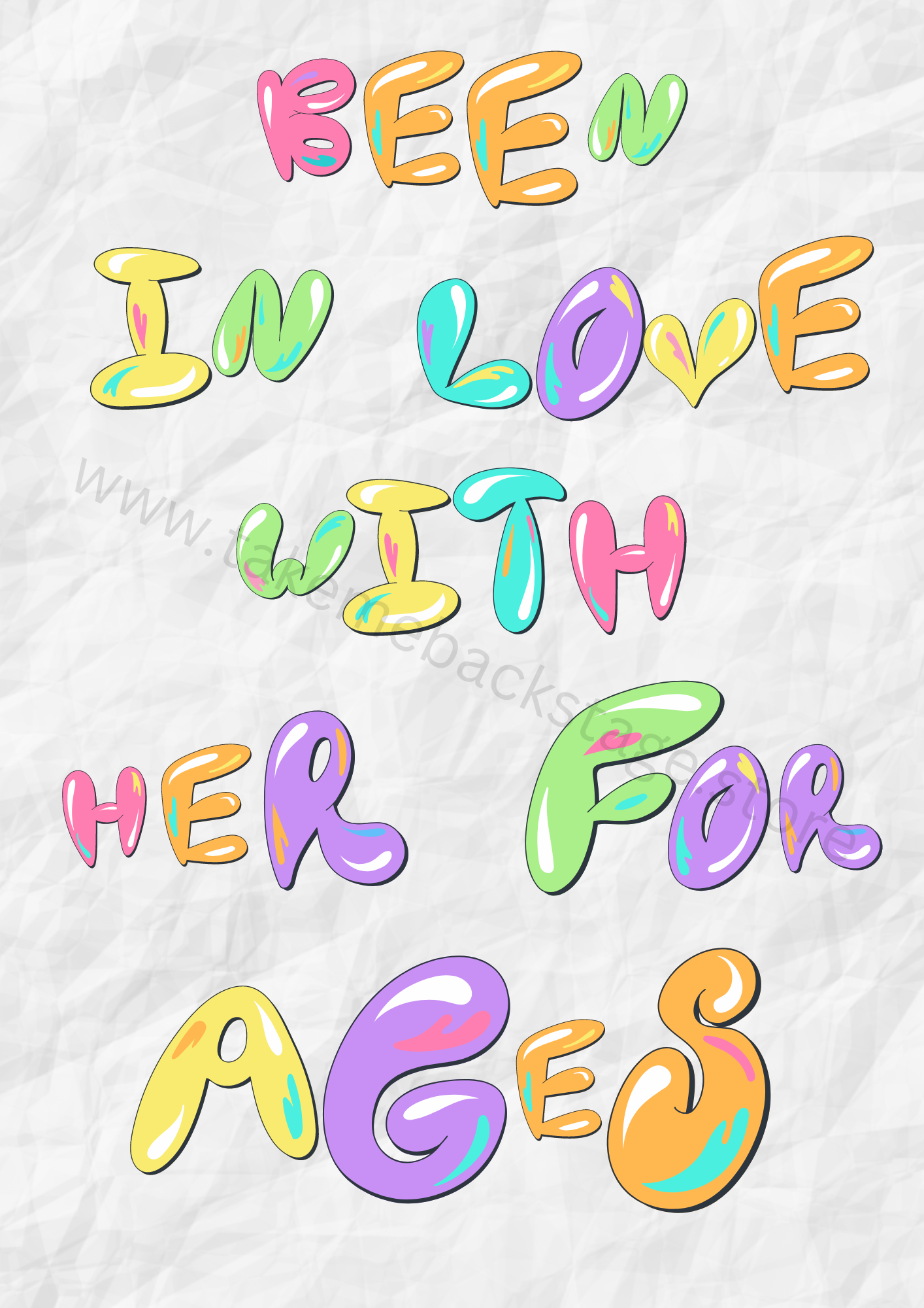 The 1975 Me & You Together Song Lyric Inspired Print