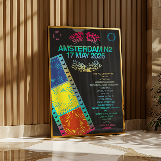 Together Together Amsterdam N2 (17 May) Setlist Print | 5 sizes