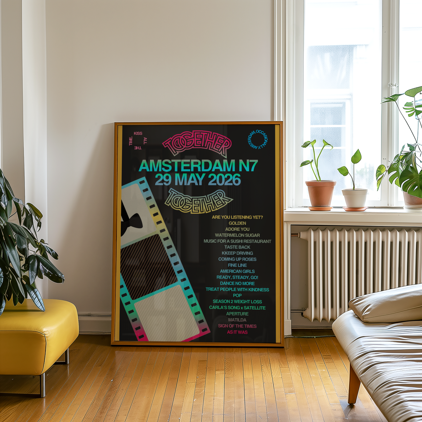 Together Together Amsterdam N7 (29 May) Setlist Print | 5 sizes