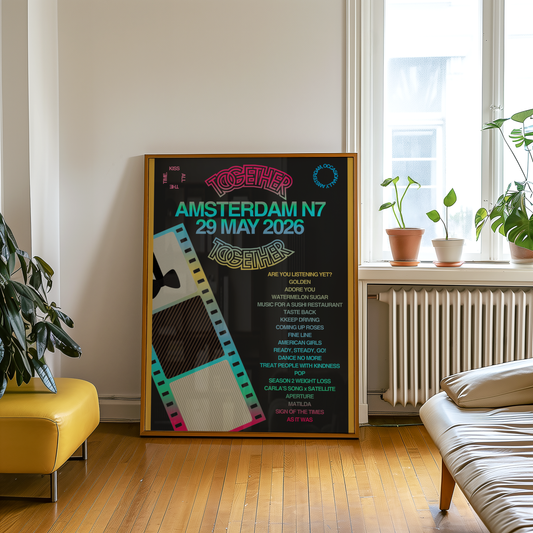 Together Together Amsterdam N7 (29 May) Setlist Print | 5 sizes