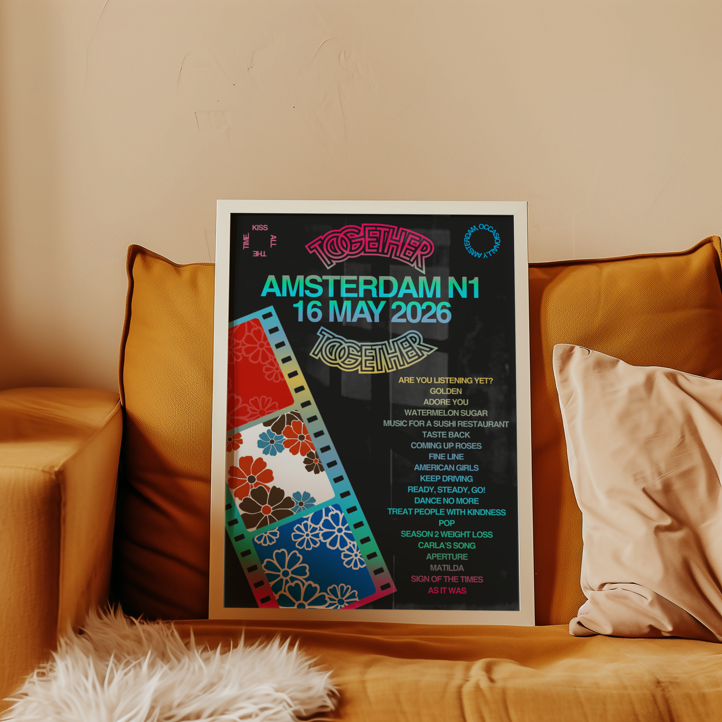 Together Together Amsterdam N1 (16 May) Setlist Print | 5 sizes