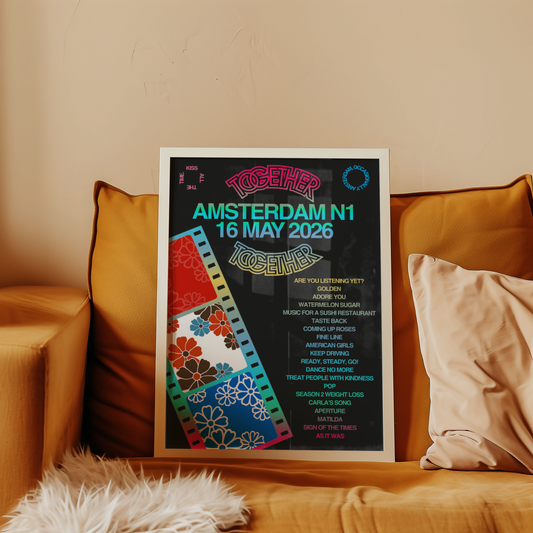 Together Together Amsterdam N1 (16 May) Setlist Print | 5 sizes