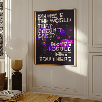 Busted Meet You There Lyric Print | 5 Sizes