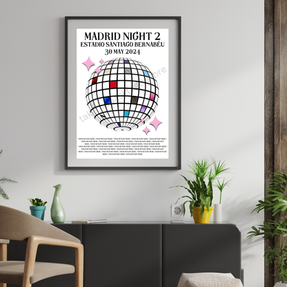 Eras Madrid Setlist Show Posters | Print | 3 Sizes