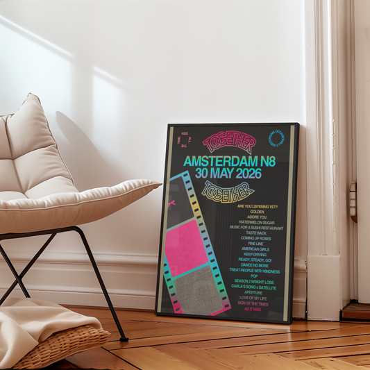 Together Together Amsterdam N8 (30 May) Setlist Print | 5 sizes