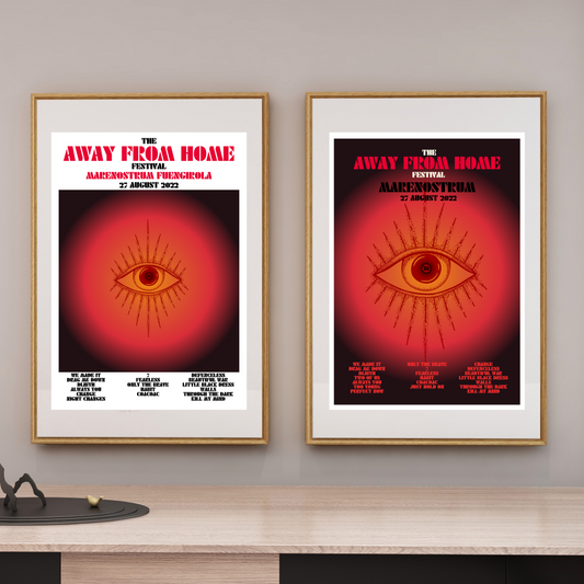 Away From Home Festival 2022 Setlist Print | AFHF | 2 designs