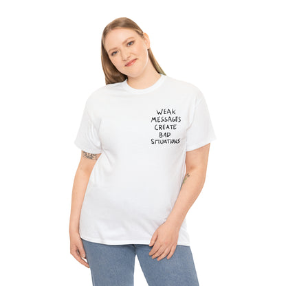 Matty Healy Weak Messages Tattoo Cotton Tee (The 1975)