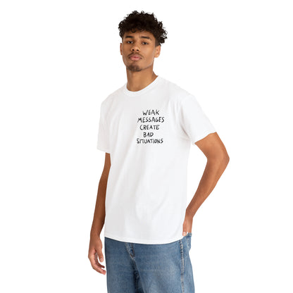 Matty Healy Weak Messages Tattoo Cotton Tee (The 1975)