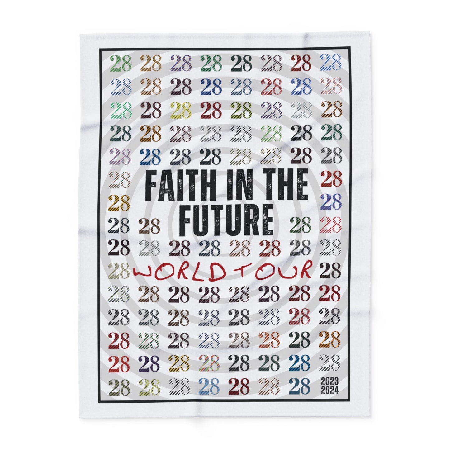 FITF 28 Fleece Blanket | Faith In The Future World Tour | 3 Sizes