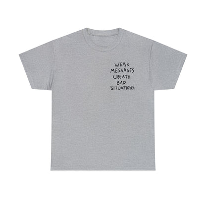 Matty Healy Weak Messages Tattoo Cotton Tee (The 1975)