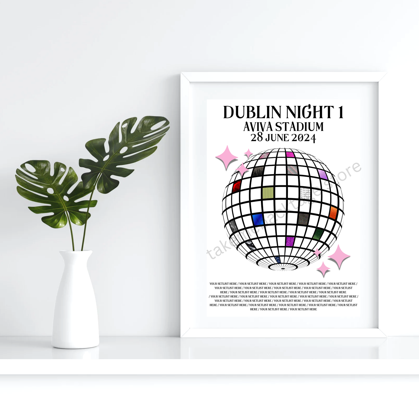 Eras Dublin Setlist Show Posters | Print | 3 Sizes