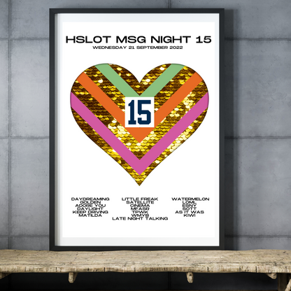 Love On Tour - HSLOT 2022 MSG New York N15 Show Poster Print - 2 styles | 3 sizes