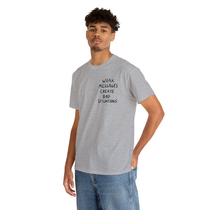 Matty Healy Weak Messages Tattoo Cotton Tee (The 1975)