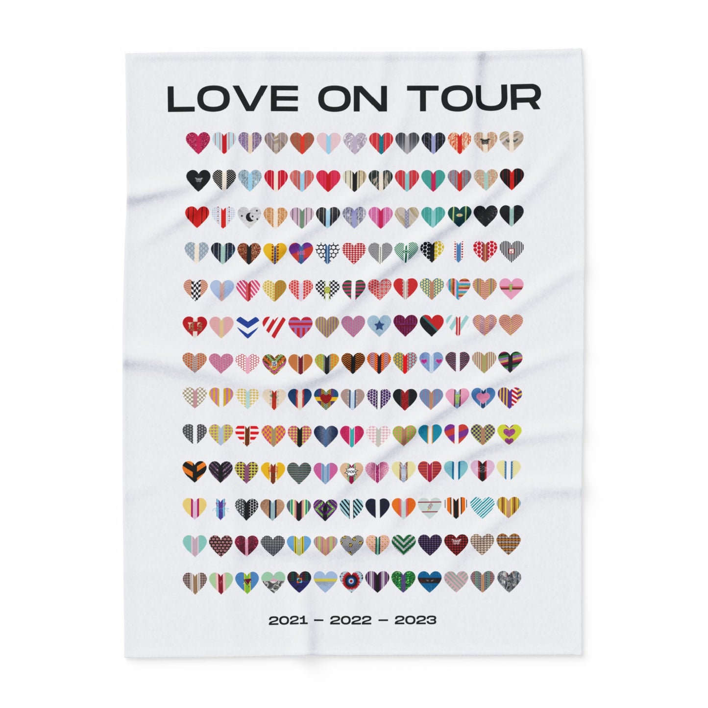 169 Collection Love on Tour Fleece Blanket | HSLOT | 3 Sizes