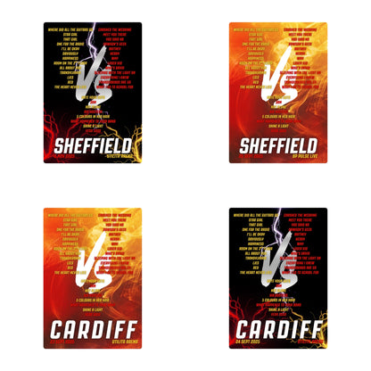 Busted vs McFly Tour Setlist Prints | 2 designs | 3 sizes