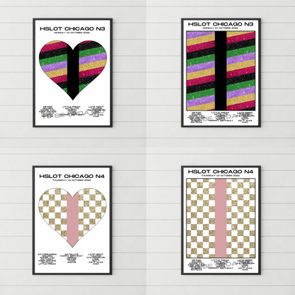 HSLOT 2022 Canada, USA & South America Setlist Posters | All Shows | 3 Sizes