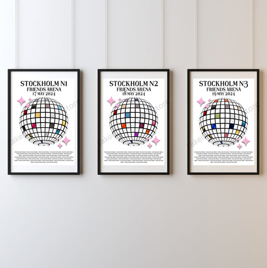 Eras Stockholm Setlist Show Posters | Print | 3 Sizes