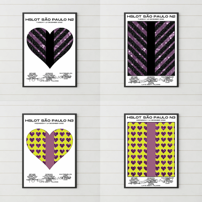 HSLOT 2022 Canada, USA & South America Setlist Posters | All Shows | 3 Sizes