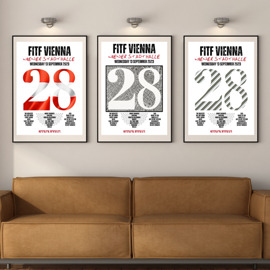 FITF World Tour Vienna 2023 Setlist Print