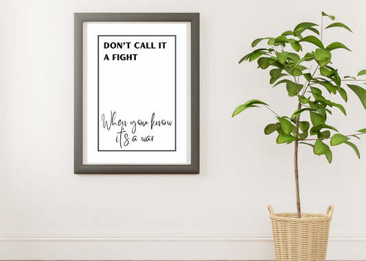 The 1975 inspired Lyric Print - The City