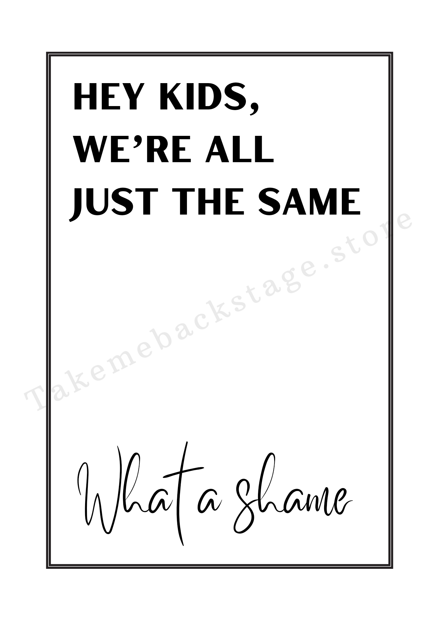 The 1975 inspired Lyric Print - Paris