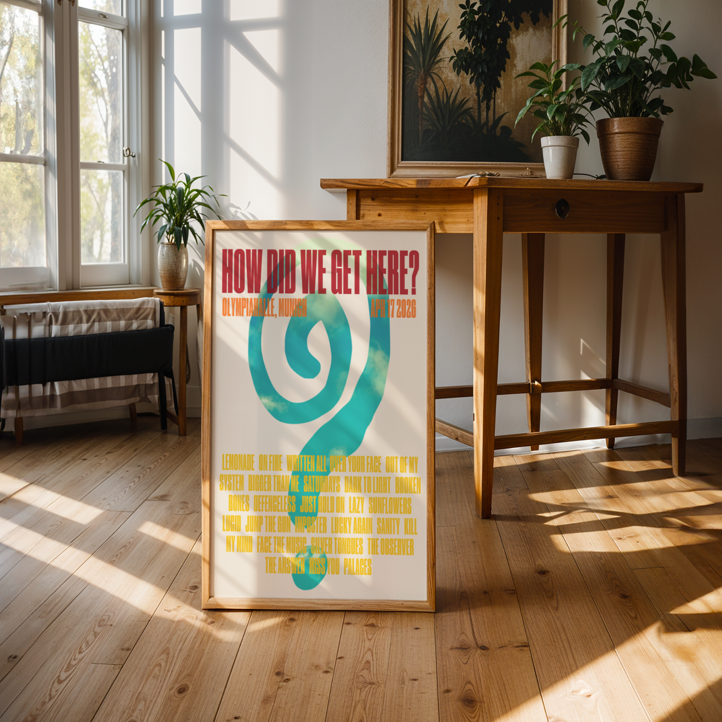 How Did We Get Here Munich Setlist Print | 5 sizes