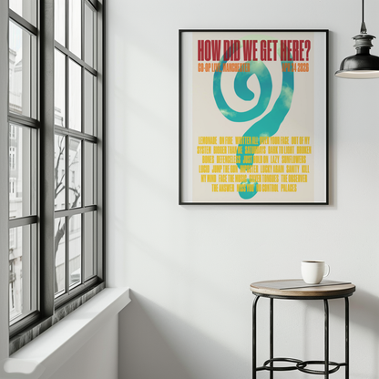 How Did We Get Here Manchester Setlist Print | 5 sizes