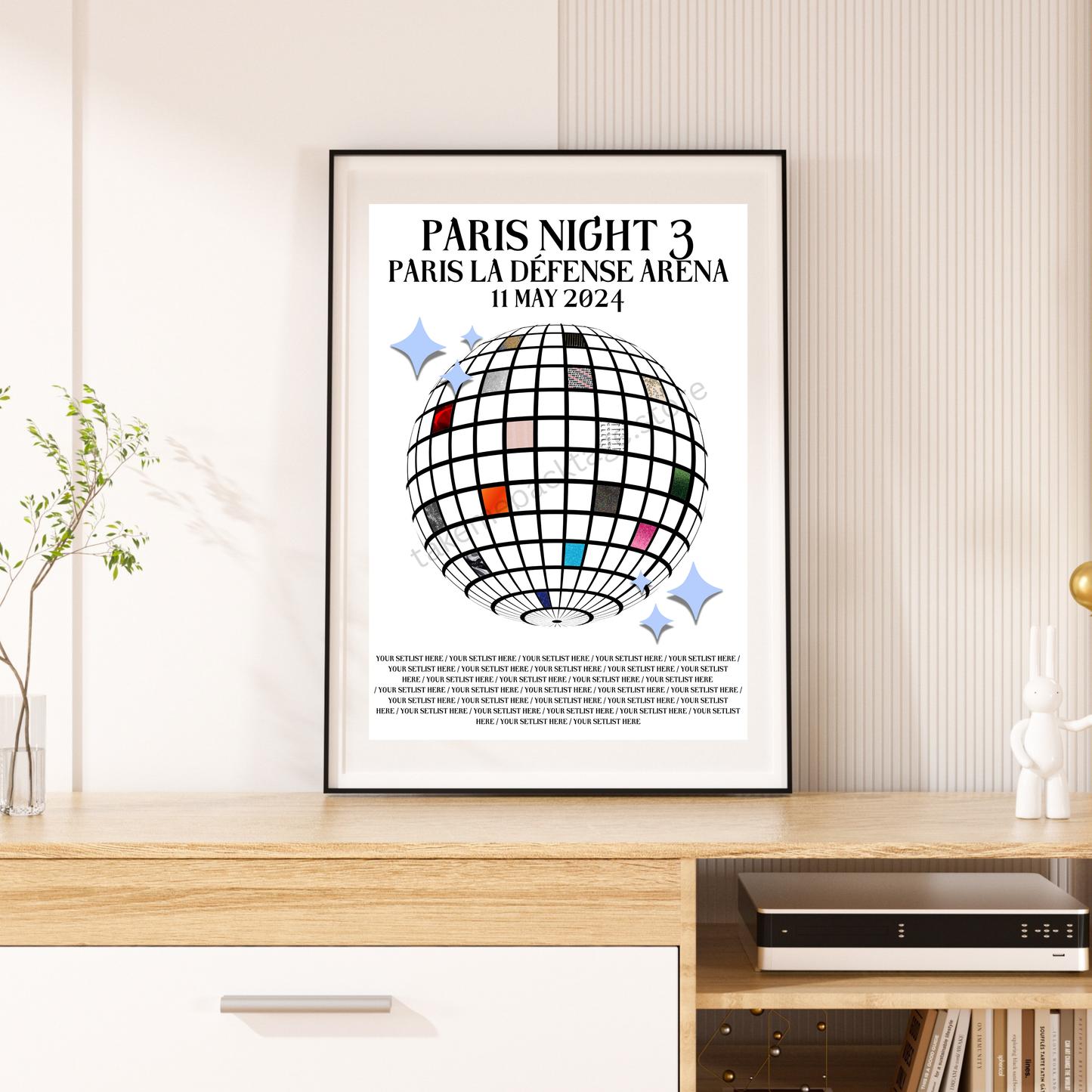 Eras Paris Setlist Show Posters | Print | 3 Sizes