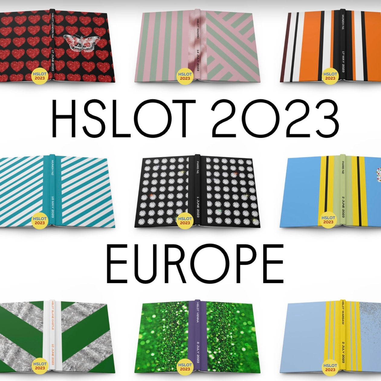 HSLOT 2023 Europe 5x7” Hard Backed Journal | Notebook | HSLOT