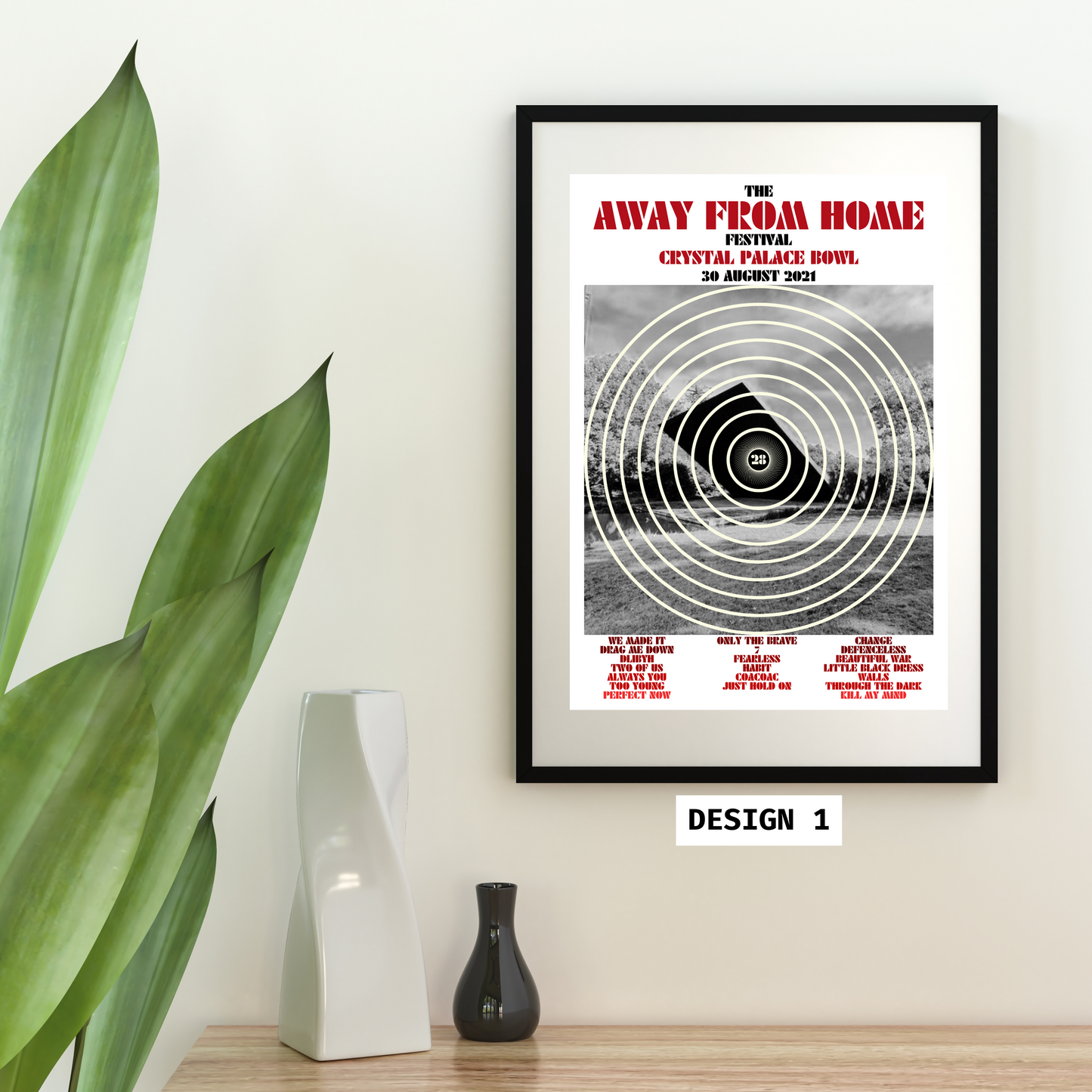 Away From Home Festival 2021 Setlist Print | AFHF | 2 designs