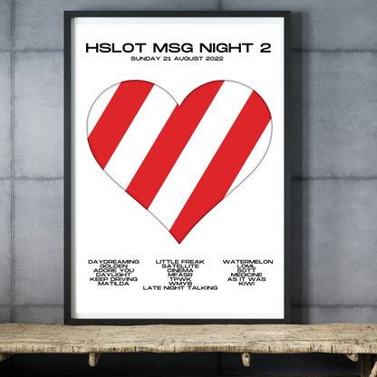 Love On Tour - HSLOT 2022 MSG New York N2 Show Poster Print - 2 styles | 3 sizes