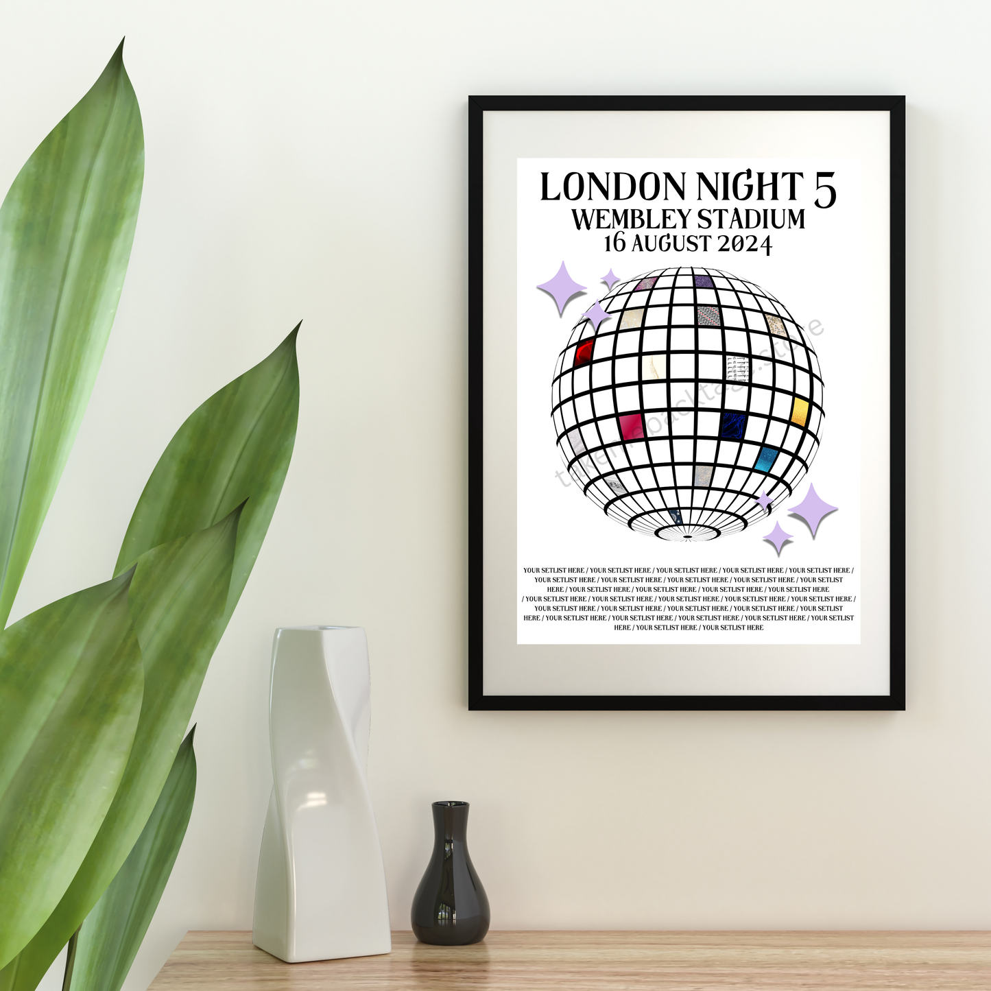 Eras London Setlist Show Posters | Print | 3 Sizes