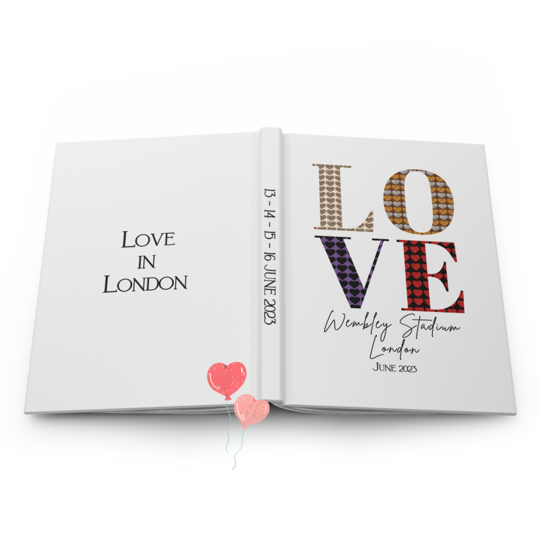 Love in London 2023 Hard Backed 5x7” Journal | Notebook | Love on Tour - HSLOT