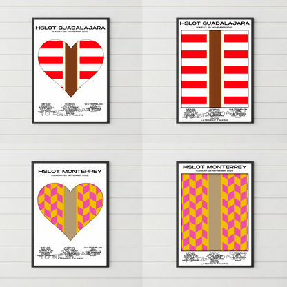 HSLOT 2022 Canada, USA & South America Setlist Posters | All Shows | 3 Sizes