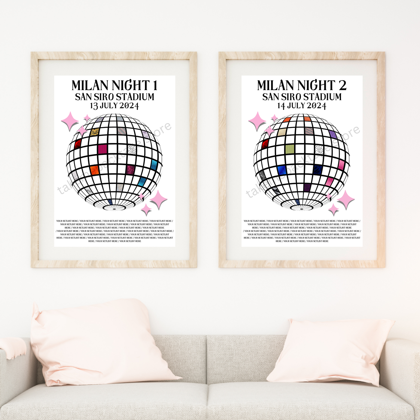 Eras Milan Setlist Show Posters | Print | 3 Sizes