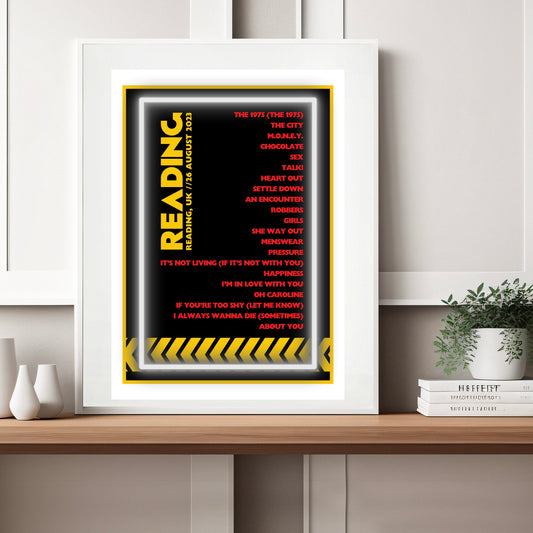 THE 1975 Festival Sets - ALL DATES Setlist Prints - Choose Your Show!