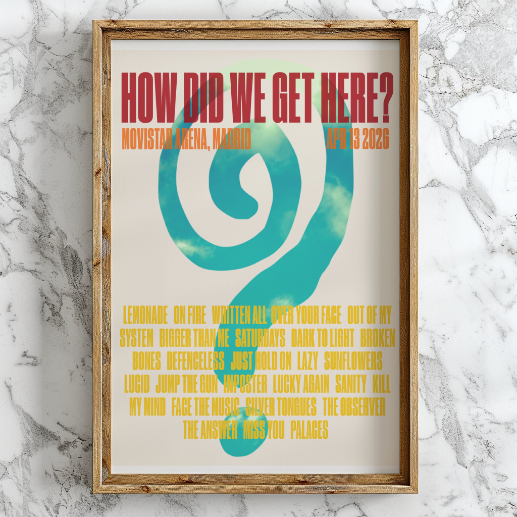 How Did We Get Here Madrid Setlist Print | 5 sizes