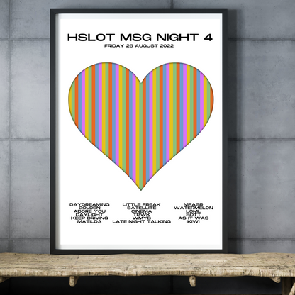 Love On Tour - HSLOT 2022 MSG New York N4 Show Poster Print - 2 styles | 3 sizes