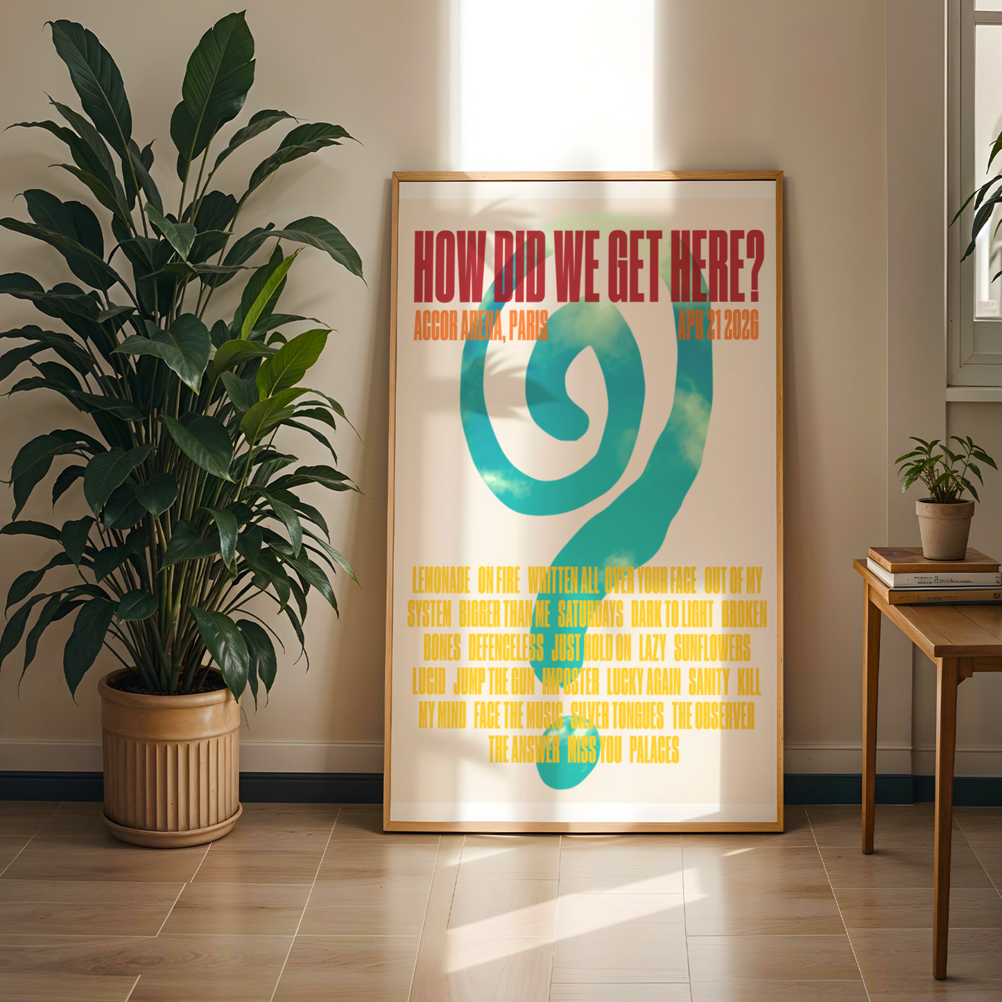 How Did We Get Here Paris Setlist Print | 5 sizes