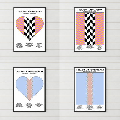 HSLOT 2022 Europe Setlist Posters | All Shows | 3 Sizes