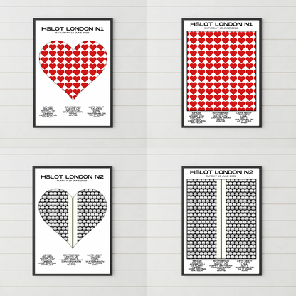 HSLOT 2022 Europe Setlist Posters | All Shows | 3 Sizes