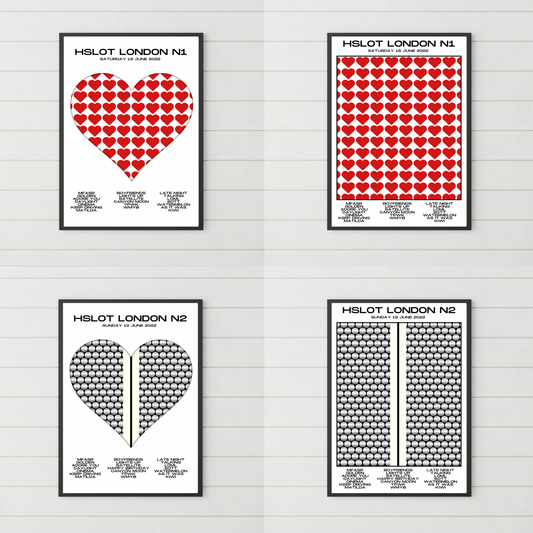 HSLOT 2022 Europe Setlist Posters | All Shows | 3 Sizes