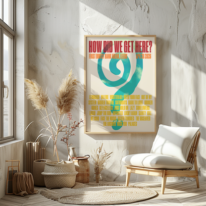 How Did We Get Here Leeds Setlist Print | 5 sizes