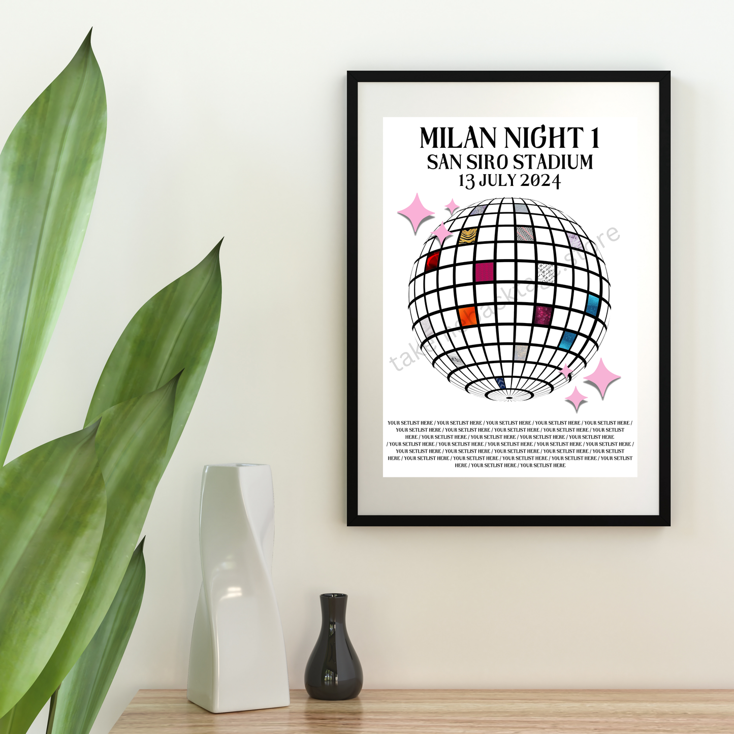 Eras Milan Setlist Show Posters | Print | 3 Sizes