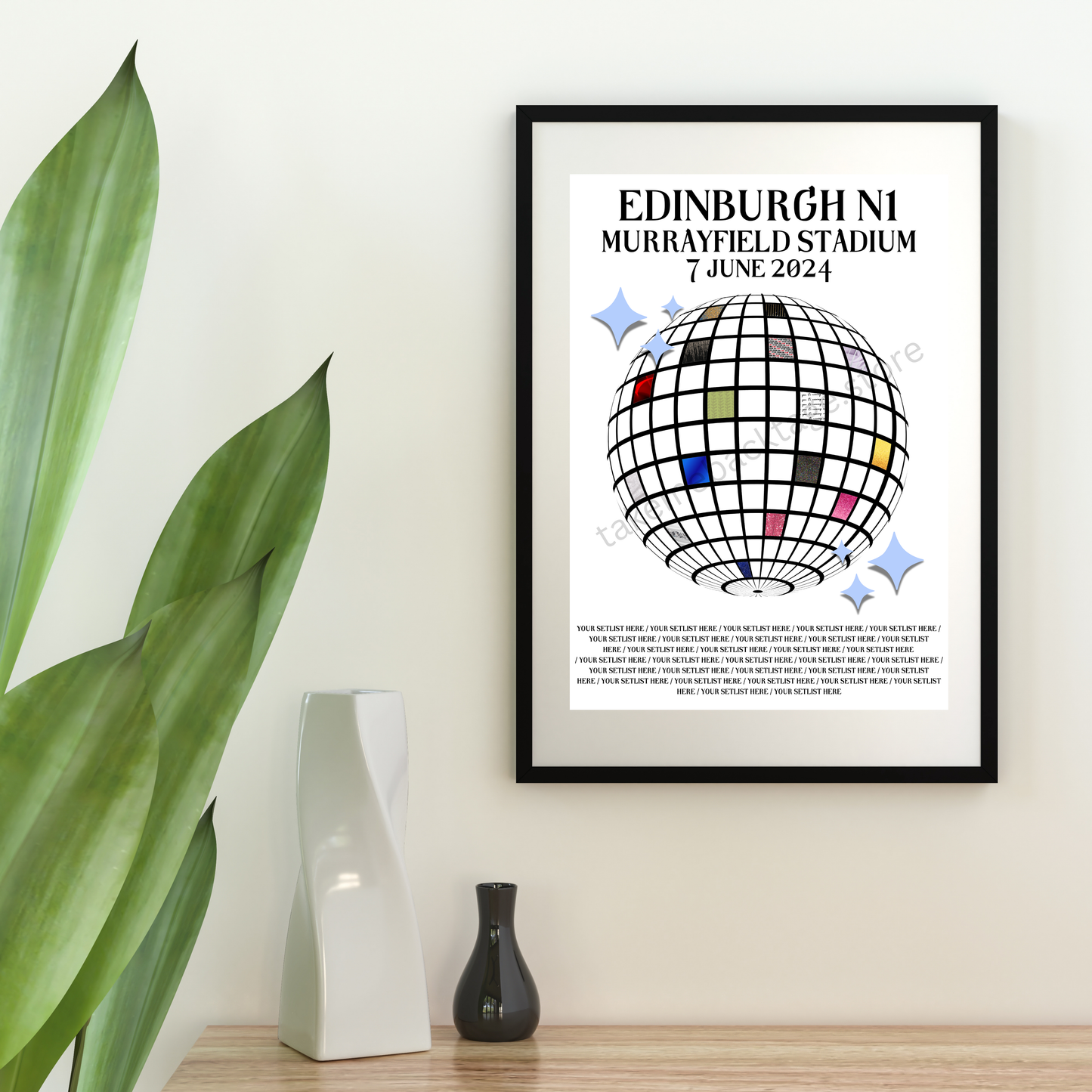 Eras Edinburgh Setlist Show Posters | Print | 3 Sizes