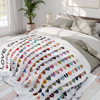 169 Collection Love on Tour Fleece Blanket | HSLOT | 3 Sizes