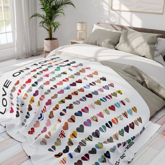 169 Collection Love on Tour Fleece Blanket | HSLOT | 3 Sizes