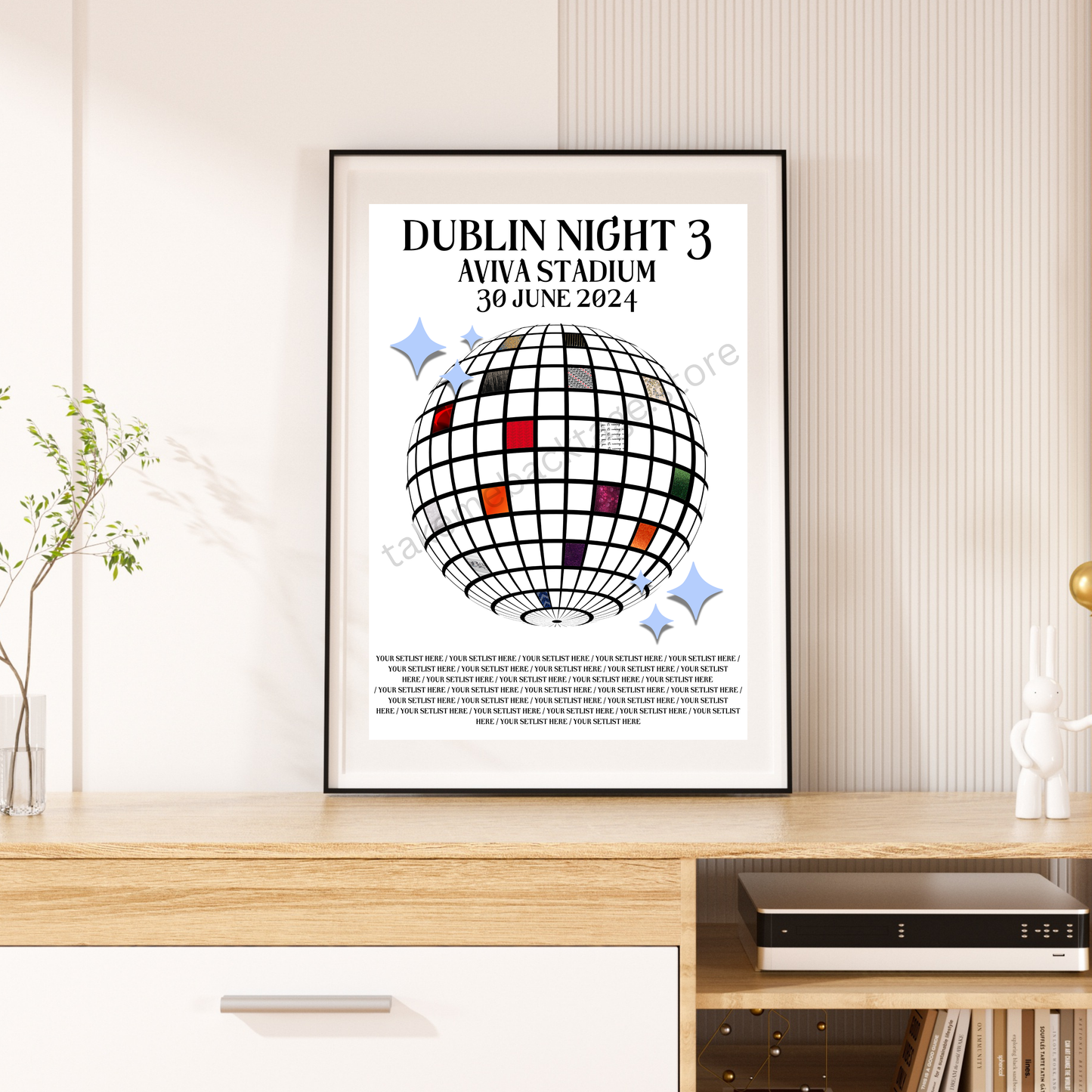 Eras Dublin Setlist Show Posters | Print | 3 Sizes