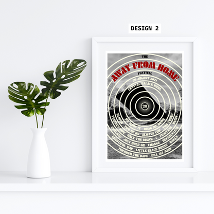 Away From Home Festival 2021 Setlist Print | AFHF | 2 designs